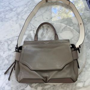 Rag & Bone Taupe Leather Satchel w/ Shoulder Strap